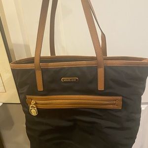 Michael Kors black nylon tote